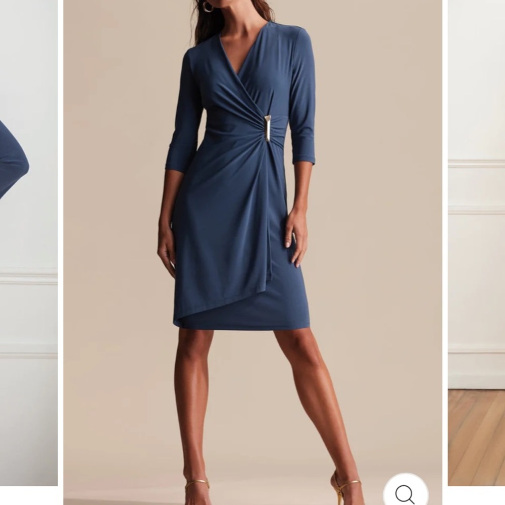 Blue Joseph Ribkoff dress, sz. 16